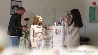 Beautiful teens Bloom Lambie and Bella Grey enjoy a phenomenal anal threesome fuck with a big hard cock and get their little asses are covered in hot cum! Full Flick & 1000’s More at Private.com!