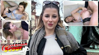 GERMAN SCOUT – German Gamer Girl Mia Minou Pickup for Casting Fuck in Munich